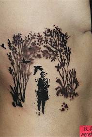 Baa ya kuonyesha tatoo ilipendekeza muundo wa tattoo ya kiuno cha kibinafsi