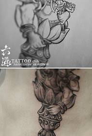 Handspiegel King Kong 杵 olifant tattoo patroon