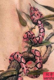 紋身推薦腰部蛇紋身72040-婦女的腰玫瑰紋身