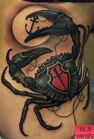 side wist crab tattoo karê