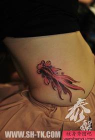 beauty waist beautiful popular goldfish tattoo pattern