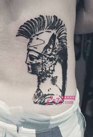 Tinte Stil Wind Arisi Statue Taille Tattoo Bild