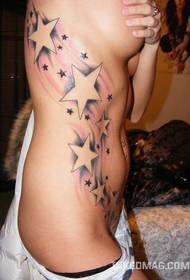 vidukļa zvaigznes tetovējuma raksts