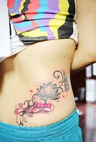 Lotus style pye rezen talon tatoo foto