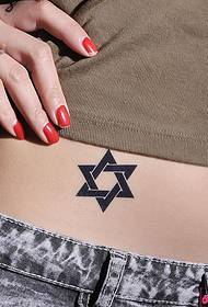 juosmens seksualus penkiakampis žvaigždės totemo tatuiruotės paveikslėlis