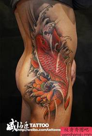 waist apọju aṣa aṣa tatuu squid tattoo