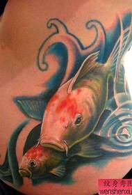 Seite Taille Fisch Tattoo funktioniert