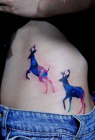 Immagine del tatuaggio di vita di alce stellato