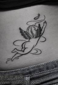 kugu kyau kadan mala'ika Tattoo tsarin