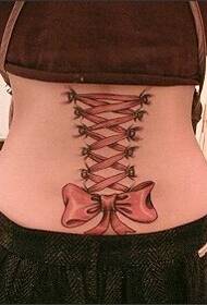 Beautiful girl's waist beautiful beautiful vamp tattoo picture