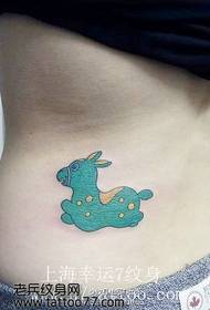 modello di tatuaggio cavallo cavallo simpatico cartone animato in vita