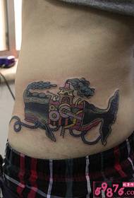 foto del tatuaggio della vita dell'istruttore della balena