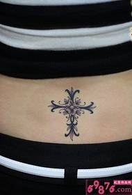foto di foto di tatuaggio fiore croce vita vite