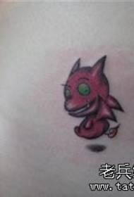 um padrão de tatuagem de desenho animado de cintura