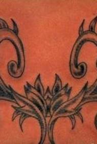 Totem tribale della vita del burlone di modo che presta l'immagine del fiore