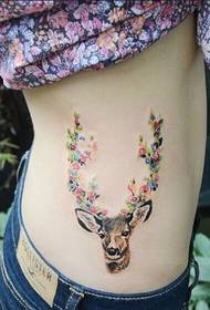 Taille kreativ Sika Deer Tattoo Bild