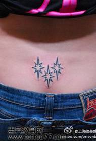 шема на тетоважа на половината од тотем starвезда