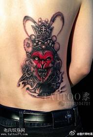 vidukļa Sun Wukong tetovējuma modelis