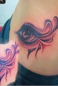 immagine del modello del tatuaggio dell'occhio del sopracciglio della vita del ragazzo bella
