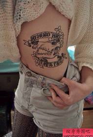 tattoo figure recommended a woman's waist creative tattoo works