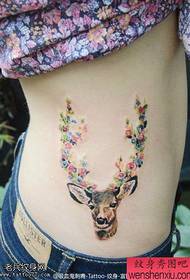 virina flanko talio koloro cervo tatuaje laboras de tatuaje Share