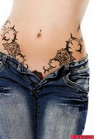 Frau Taille Rebe Tattoo Muster