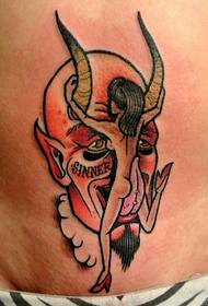 un'immagine dell'addome europea e americana del modello del tatuaggio