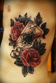 design rose dhizaini chiuno tattoo pikicha