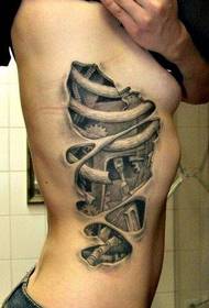 Obraz tatuażu alternatywnych narządów bocznych w pasie