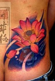 likod baywang rosas na lotus tattoo larawan 70728-inirerekomenda para sa isang loob ng feather tattoo na larawan