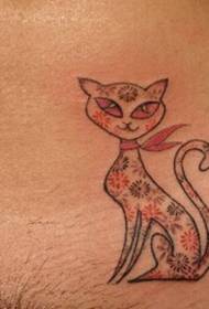 Tytöt yksityiset osat seksikäs pieni kissa tatuointi kuva