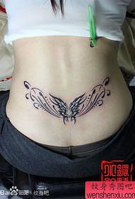 skjønnhet midje vakker sommerfugl midje tatoveringsmønster