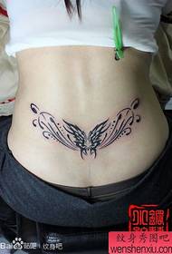 ren bèlte papiyon bèl ren modèl tatoo