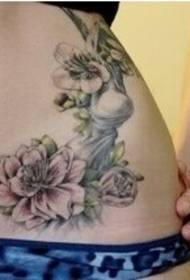 immagine di tatuaggio di loto bianco fresco e bella vita sexy bellezza