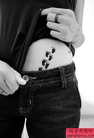 Ny sary mampiseho tatoazy dia manolotra endrika modely vita amin'ny ankibiana kely