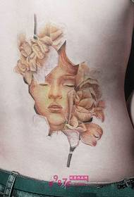 красива маска краси талії татуювання малюнок