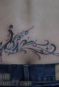 fashion classic waist totem phoenix tattoo pattern