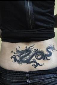 Orientalska seksi velika sestra velika slika črni zmaj tatoo vzorec slika