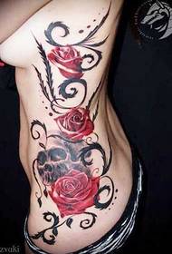 tatuaggio della vita di fashionista 71363 - tatuaggio alternativo in pelle strappata in vita