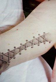 Женская сексуальная часть талии фигура лук лук татуировки