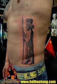 Taille super ernst fromme indische Gott Tattoo-Muster