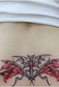 piel blanco belleza cintura rojo trompeta tatuaje patrón imagen