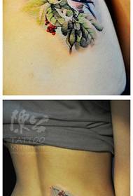 bellezza cintura moda pattern birdie tattoo