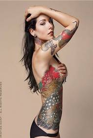 naisten vyötärö persoonallisuus väri tatuointi kuvio kuva