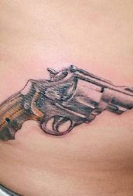 derék gyönyörű divat kis pisztoly tetoválás minta