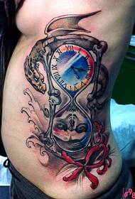 творчі череп час пісочний годинник татуювання татуювання малюнок