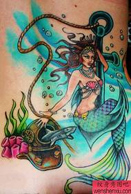 Taille Faarf Mermaid Anker Tattoo Wierker vum Tattoo Sharing