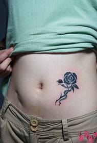 immagine del tatuaggio ragazza rosa fresca