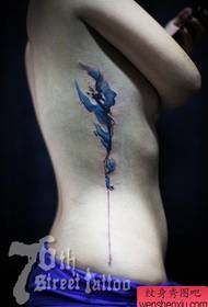 лепотица струк прекрасни цртани модел тетоважа тетоважа узорак