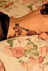 sexy ayol bel kishilik moda zarb tatuirovka rasm